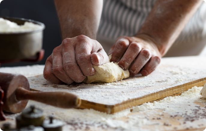 Hand made pasta dough from il Modo in Forth Worth Texas